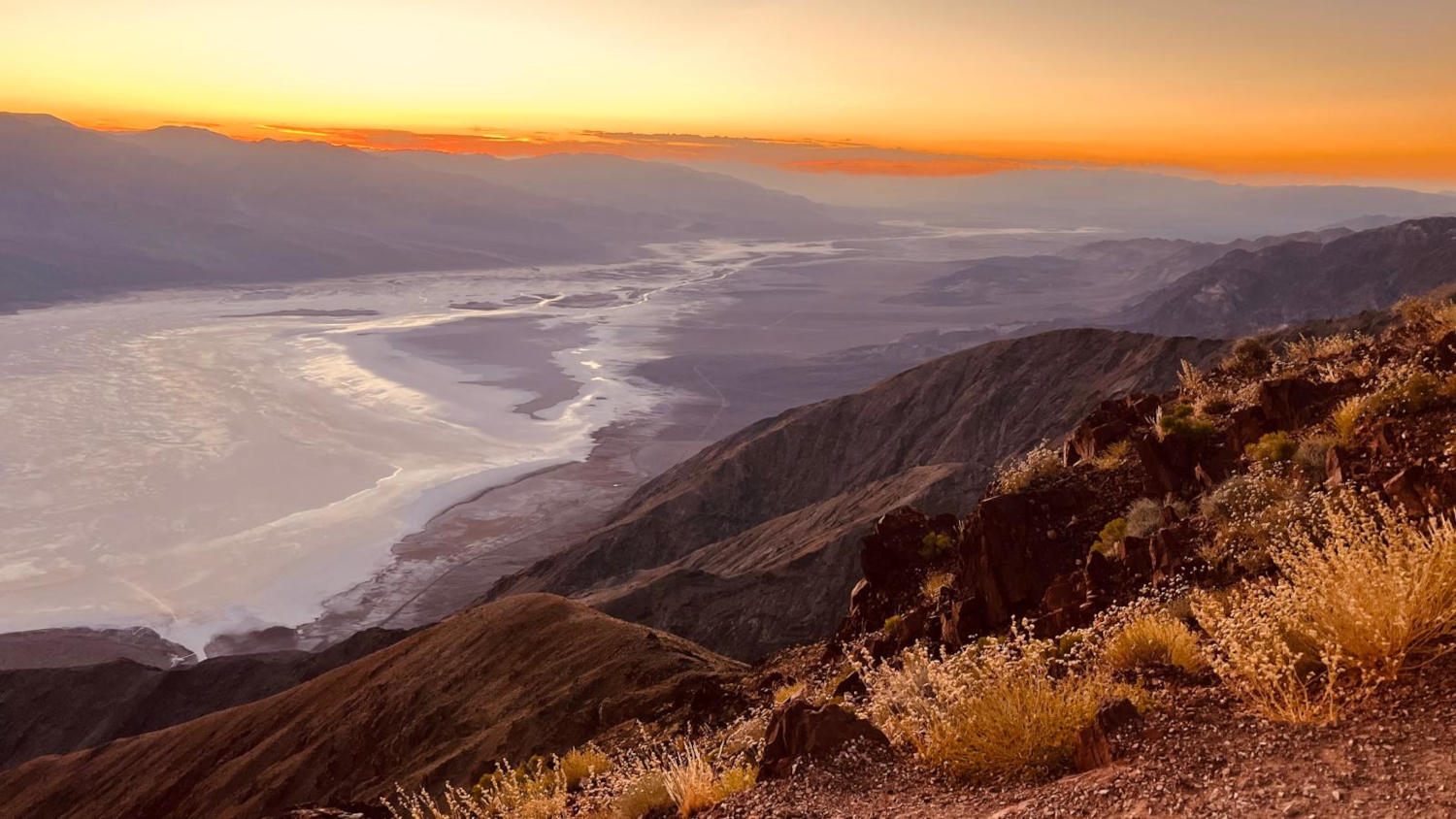 Zachod Slonca Death Valley