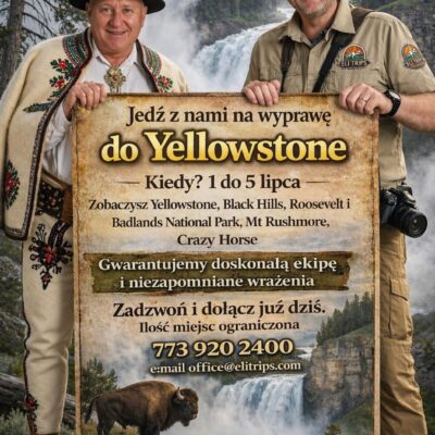 Park Narodowy Yellowstone z Wojtkiem Dorulą z radia na Góralską Nutę - 5 dni
